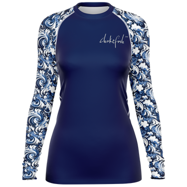 Chokefish™ Long Sleeve Rashguard Maori Woman's Shirt-008